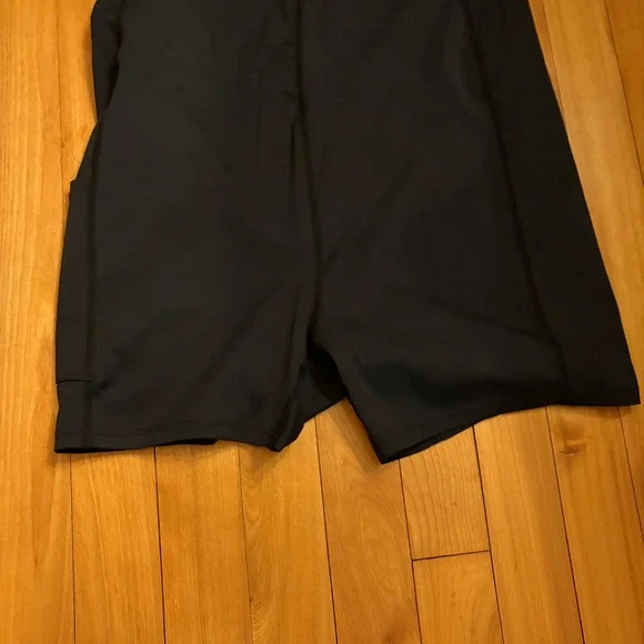 Abercrombie & Fitch Black One Shoulder Traveler Mini Dress Built-in Shorts ST - Picture 4 of 5